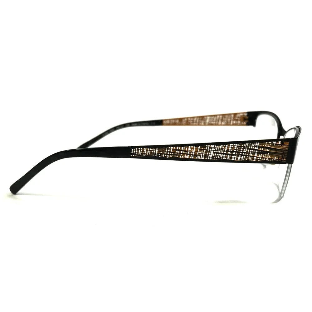J.F. Rey Eyeglasses Frames JF2587 0050 Matte Black Orange Half Rim 54-17-140